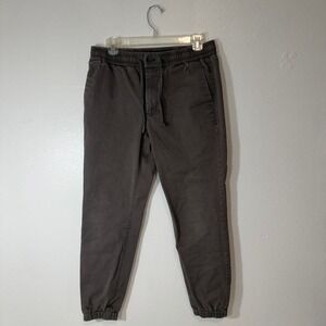 Express Womens Jogger Pants Size 30 Gray Elastic Waist‎ Drawstring Casual